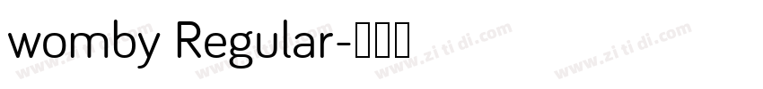 womby Regular字体转换